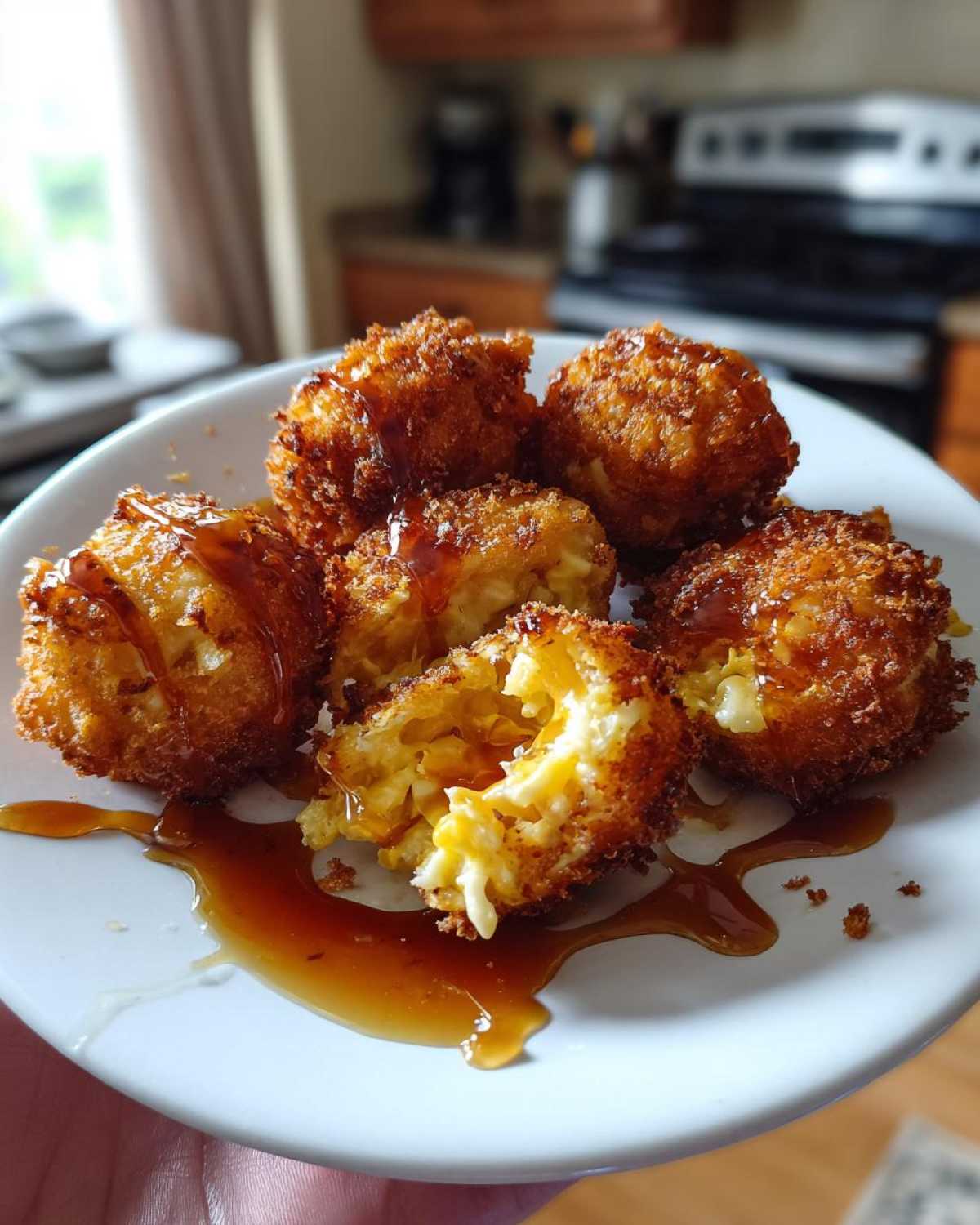 Fried Mac & Cheese Bites with Hot Honey - detail 2