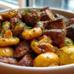 Garlic Butter Steak Bites with Mushrooms