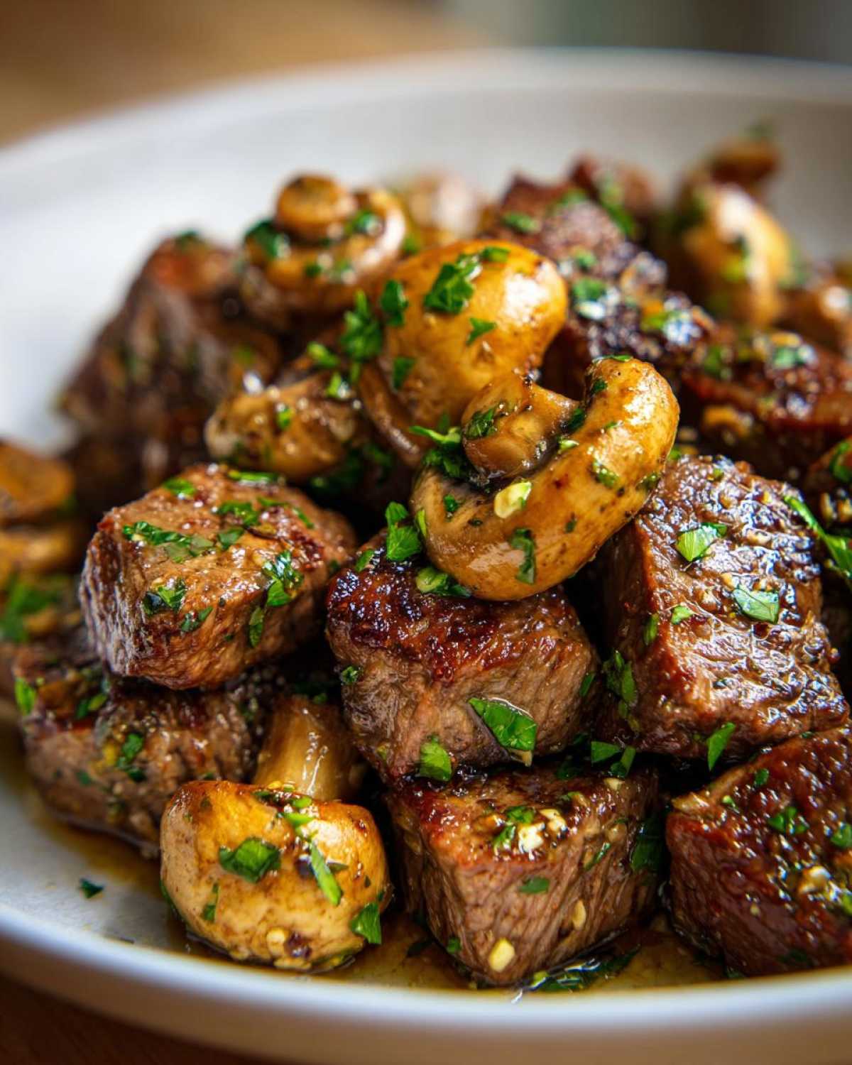 Garlic Butter Steak Bites with Mushrooms - detail 3