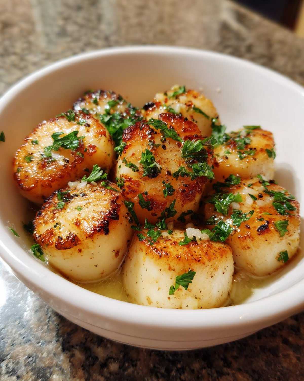 Garlic Lemon Butter Scallops - detail 2