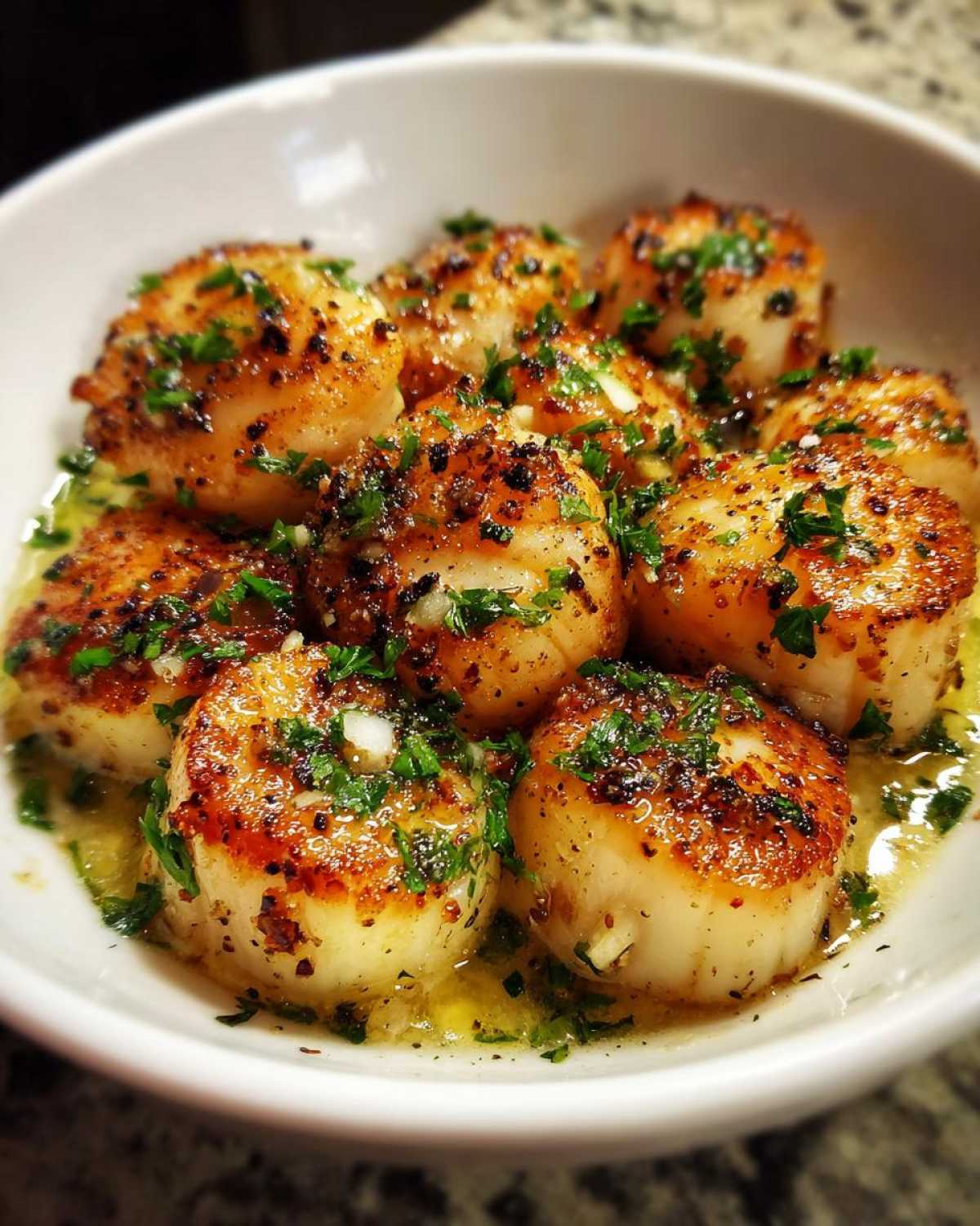 Garlic Lemon Butter Scallops - detail 4