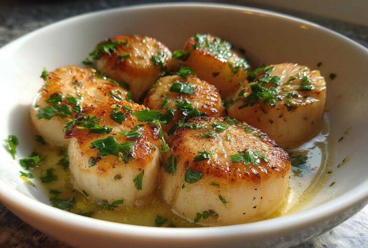 Garlic Lemon Butter Scallops