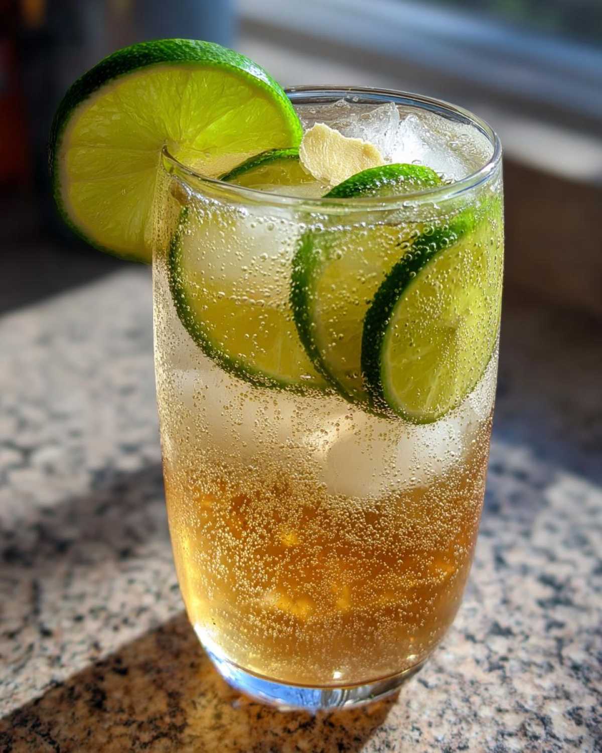 Ginger Lime Kombucha Mocktail - detail 1