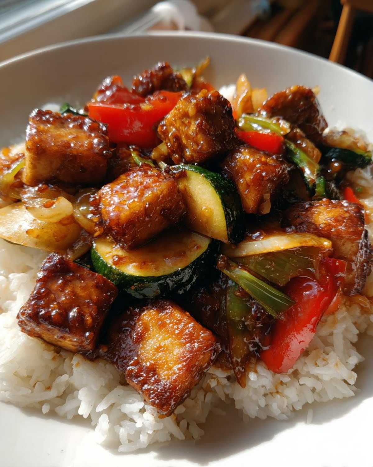 Ginger Soy Glazed Tofu Stir-Fry - detail 1