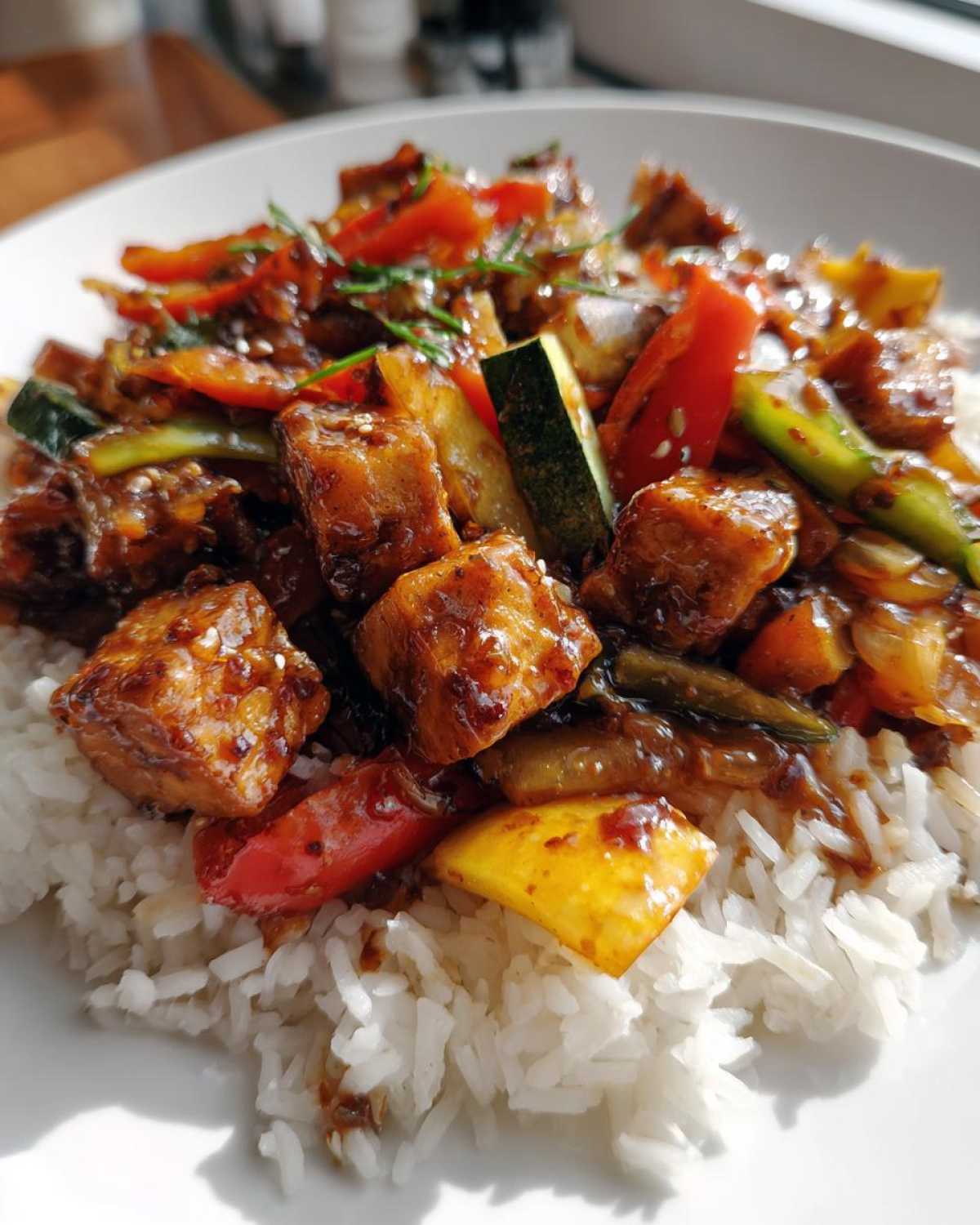 Ginger Soy Glazed Tofu Stir-Fry - detail 2