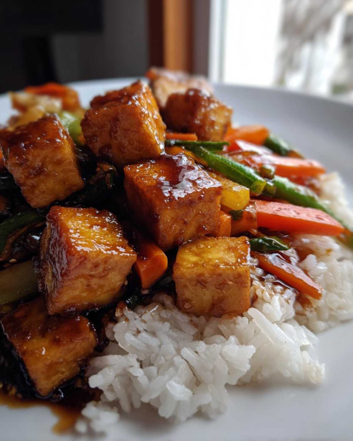 Ginger Soy Glazed Tofu Stir-Fry - detail 3