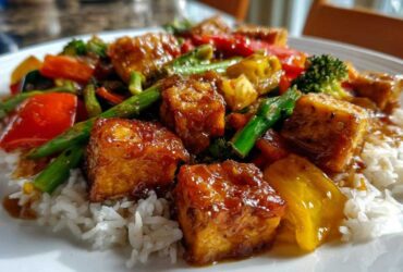 Ginger Soy Glazed Tofu Stir-Fry