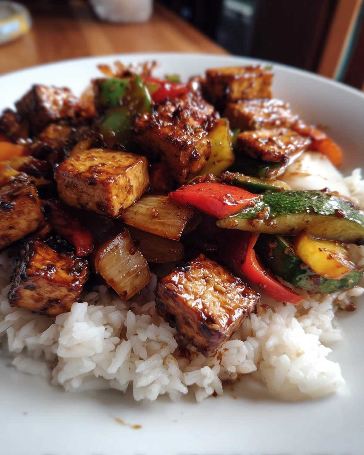 Ginger Soy Glazed Tofu Stir-Fry - detail 4