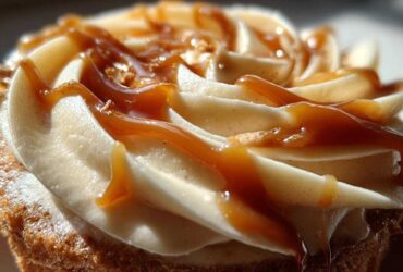 Gingerbread Latte Cupcakes with Salted Caramel