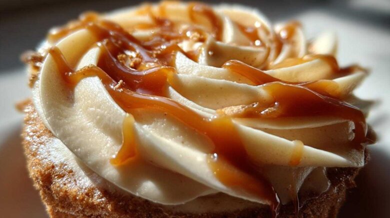 Gingerbread Latte Cupcakes with Salted Caramel