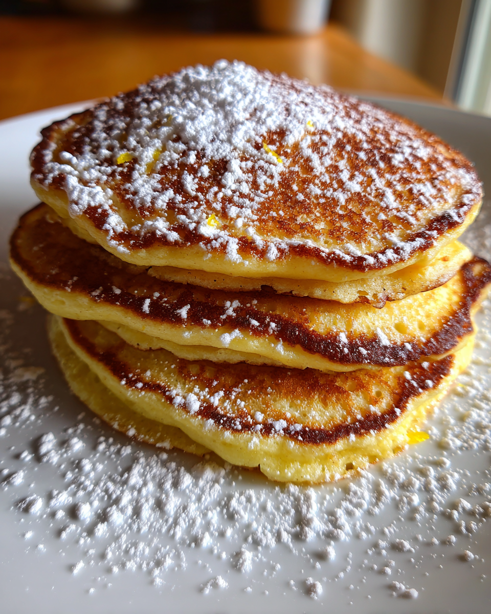 Gluten-Free Ricotta Lemon Pancakes - detail 1