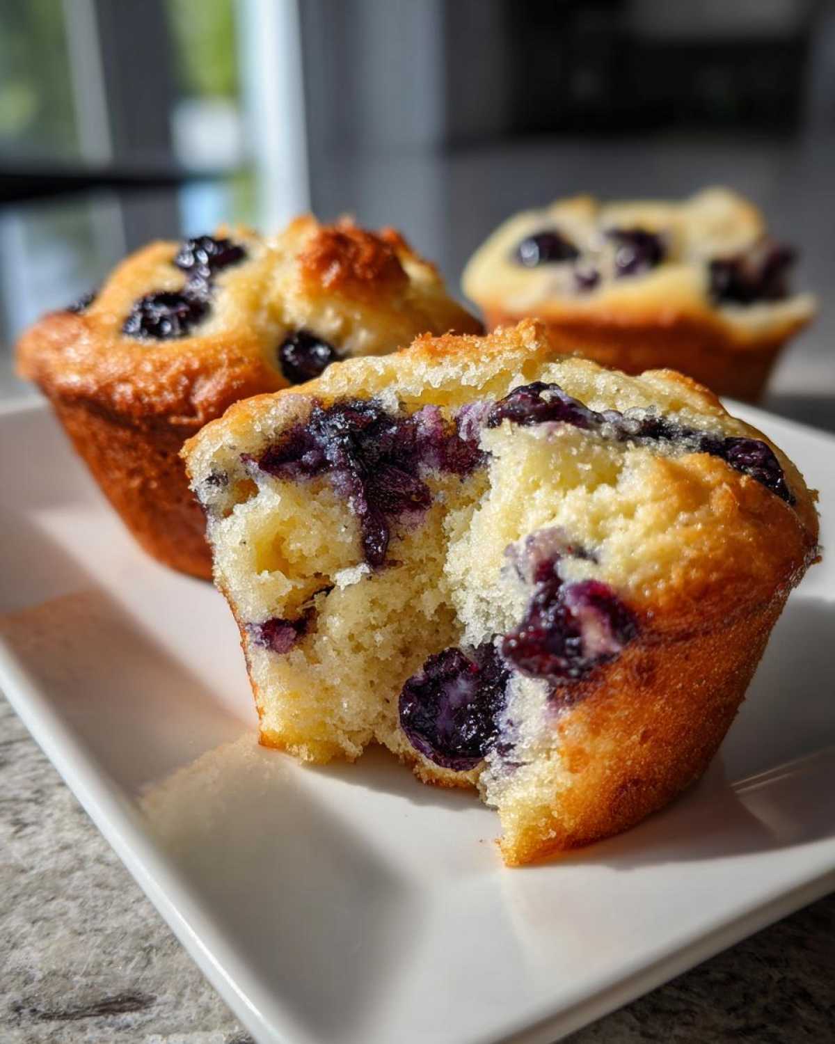 Gluten-free blueberry muffins - detail 3