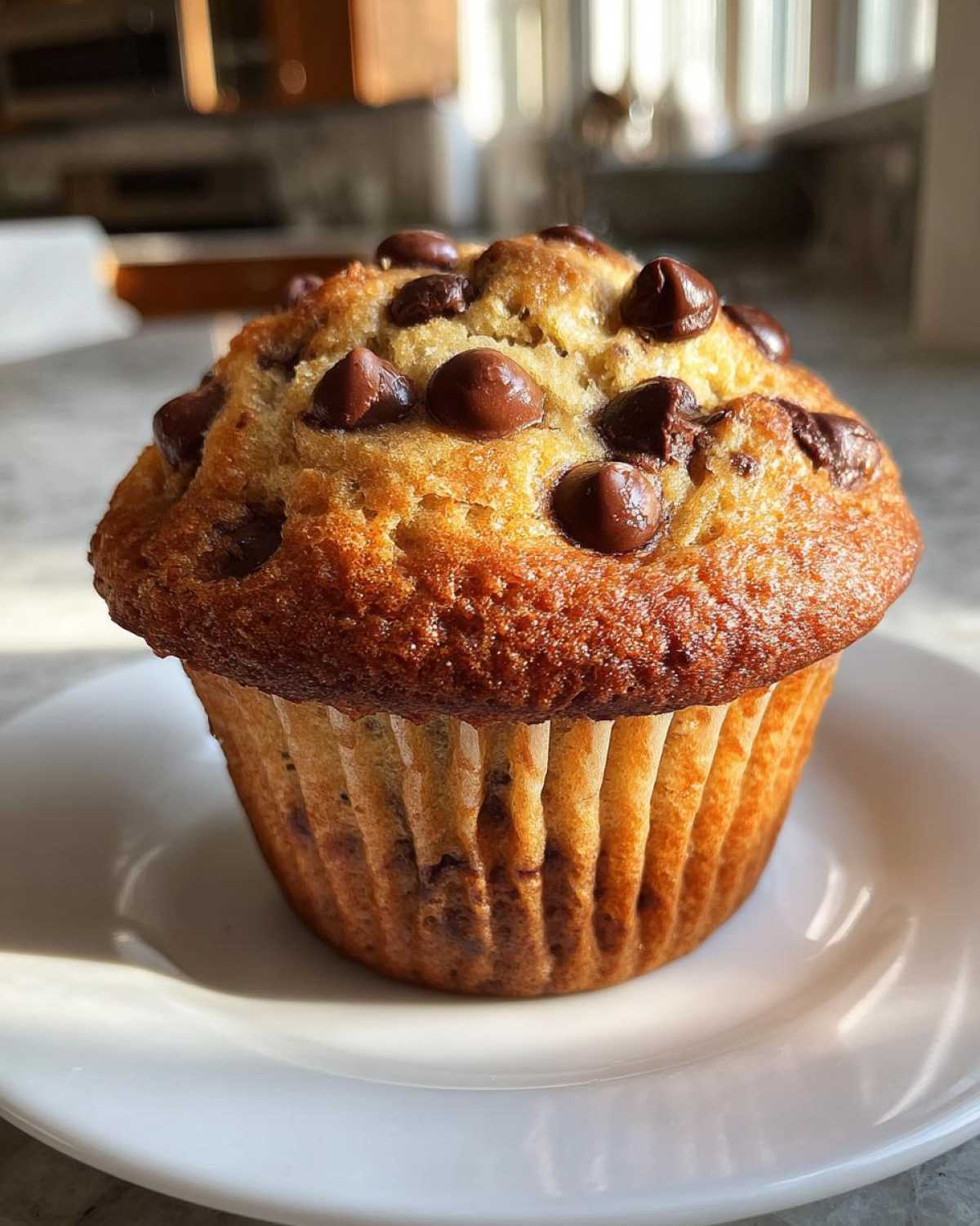Gluten-free chocolate chip muffins - detail 2