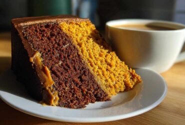 Golden Turmeric Latte Chocolate Cake