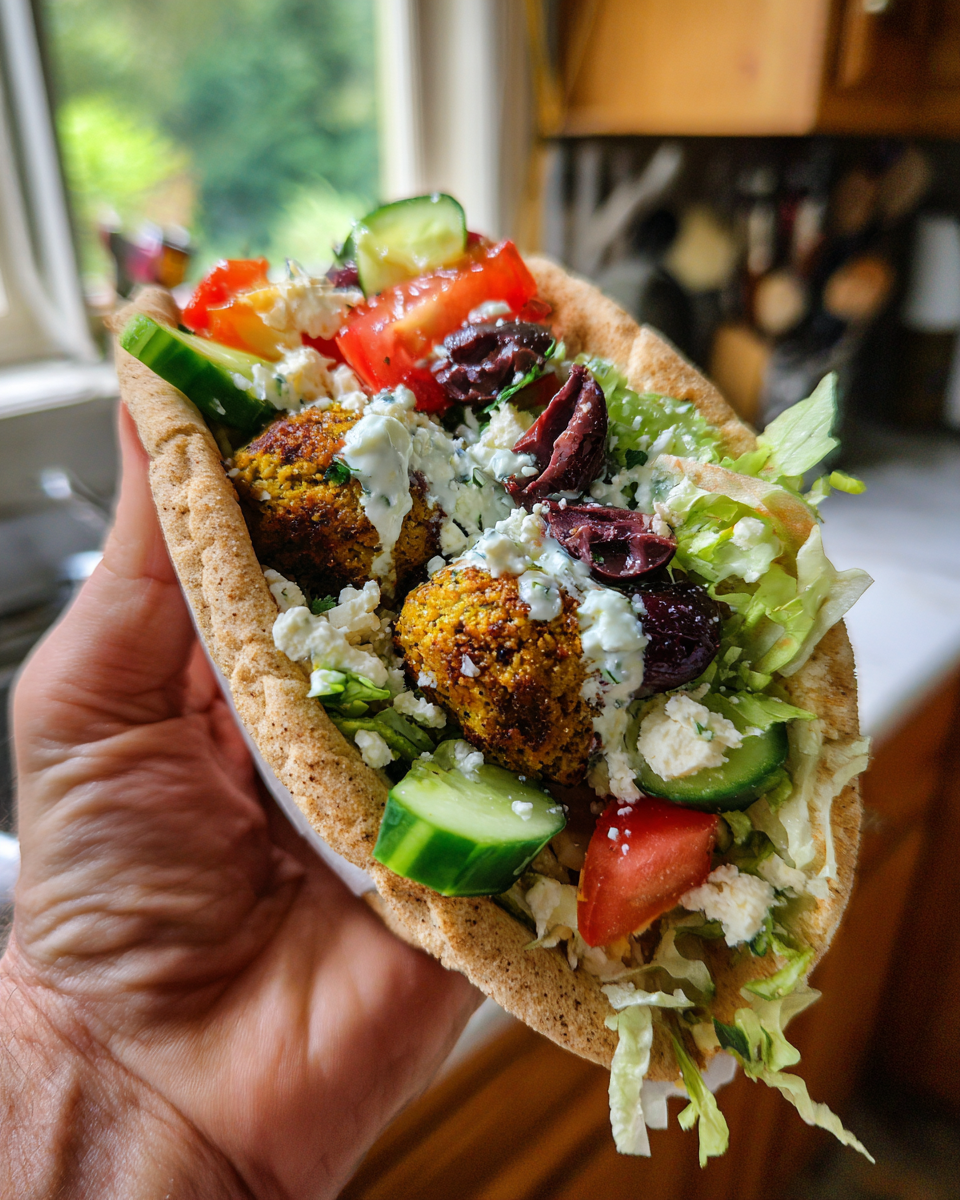 Greek Falafel Pita Pocket - detail 1