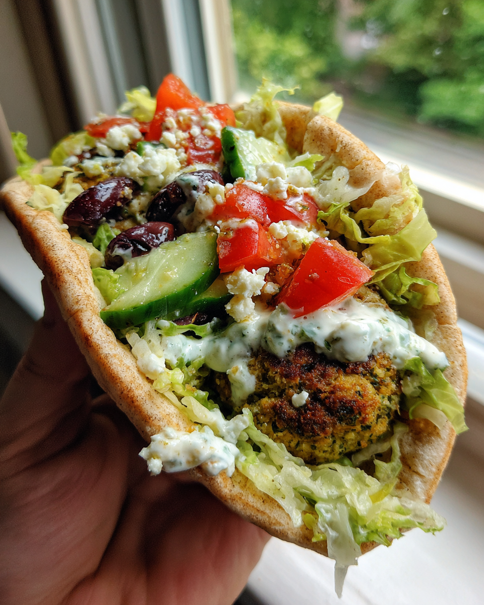 Greek Falafel Pita Pocket - detail 3