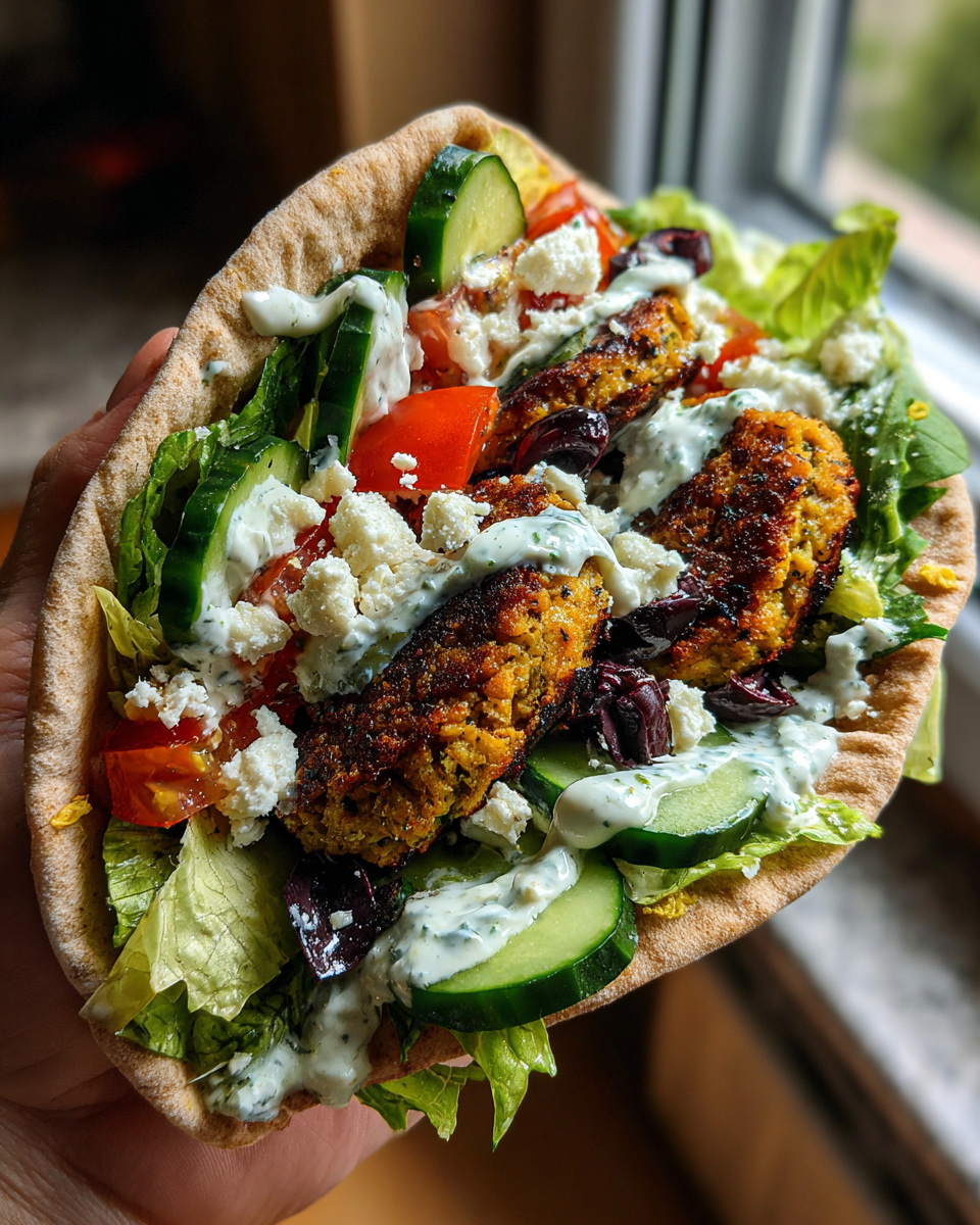 Greek Falafel Pita Pocket - detail 4