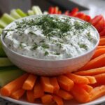 Greek Yogurt Dill Dip with Crudite