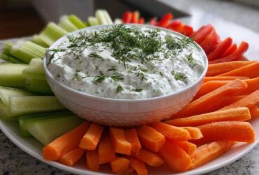 Greek Yogurt Dill Dip with Crudite