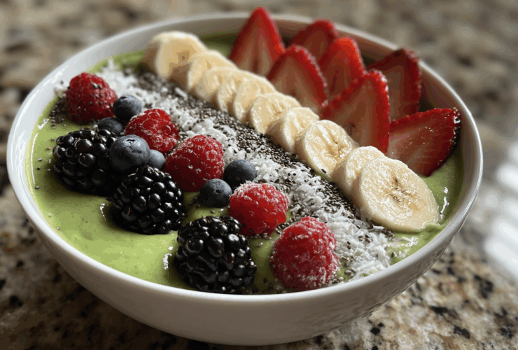 Green Avocado Mint Smoothie Bowl