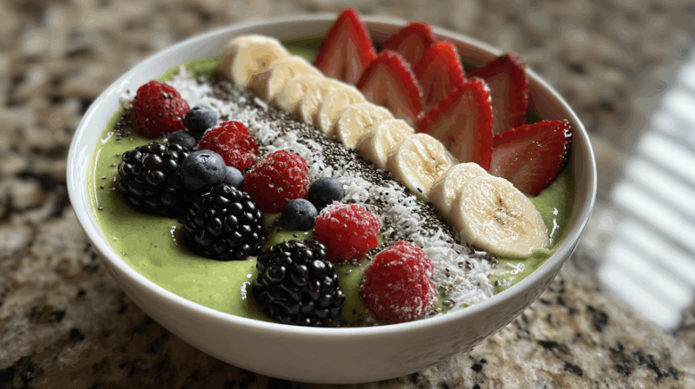 Green Avocado Mint Smoothie Bowl