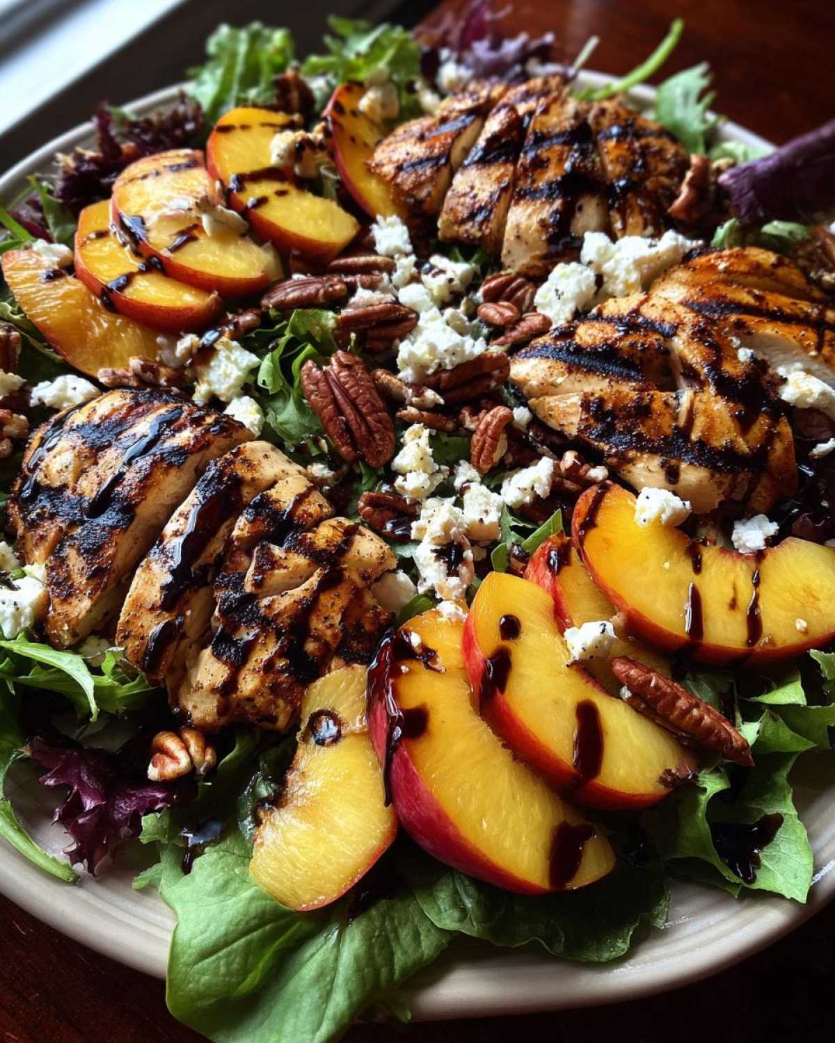 Grilled Peach Chicken Salad - detail 1