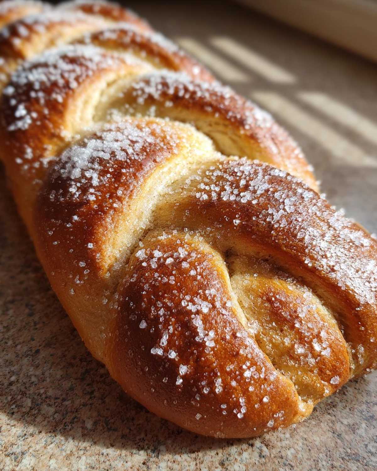 Hanukkah Cinnamon Braid Bread - detail 1