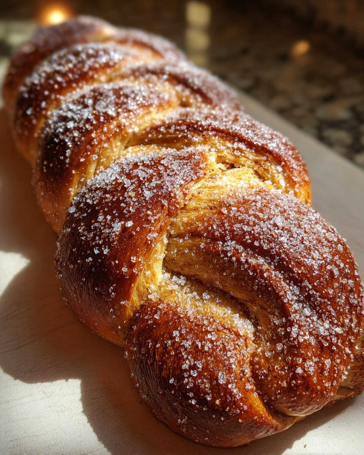 Hanukkah Cinnamon Braid Bread - detail 2