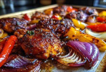 Harissa Honey Chicken Sheet Pan