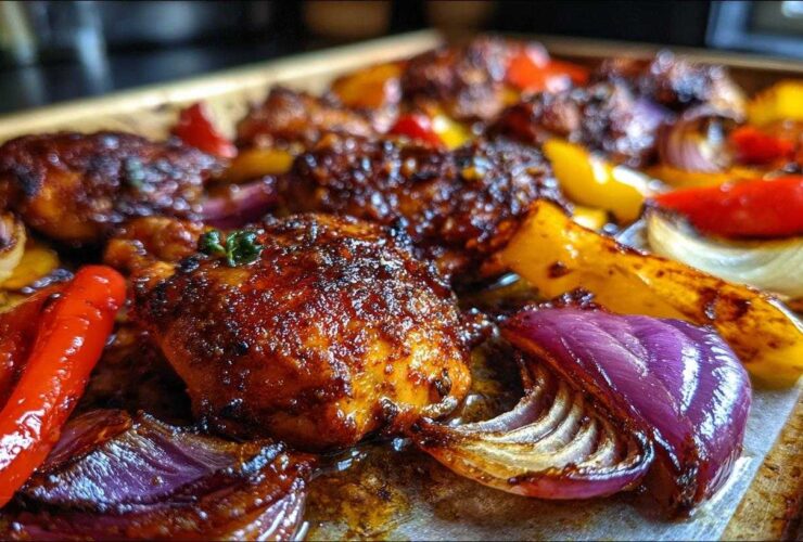 Harissa Honey Chicken Sheet Pan