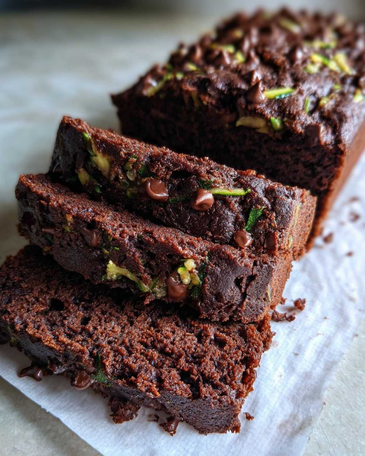 Healthy Double Chocolate Zucchini Bread Gluten Free - detail 1