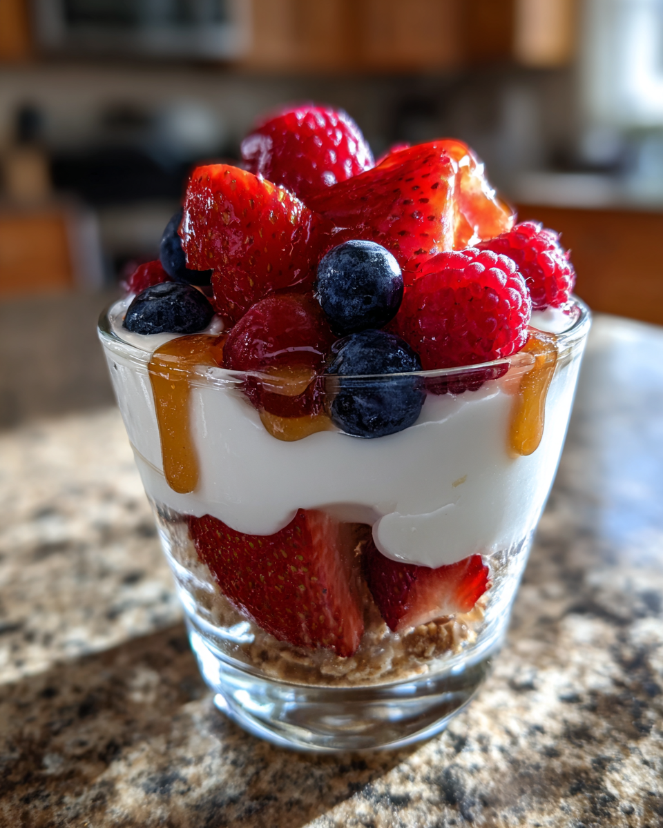 Honey-Drizzled Yogurt Berry Parfait - detail 1