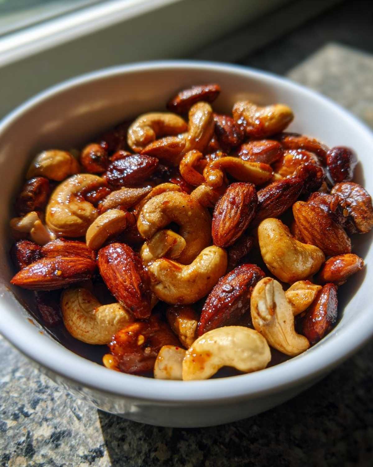 Honey Sriracha Spiced Nuts - detail 4