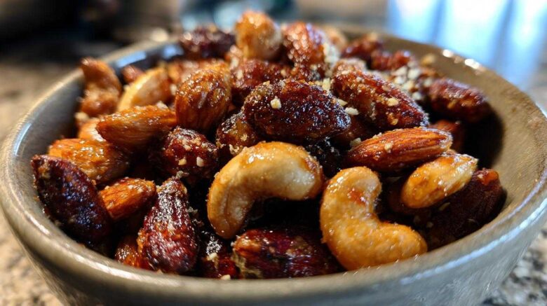 Honey Sriracha Spiced Nuts
