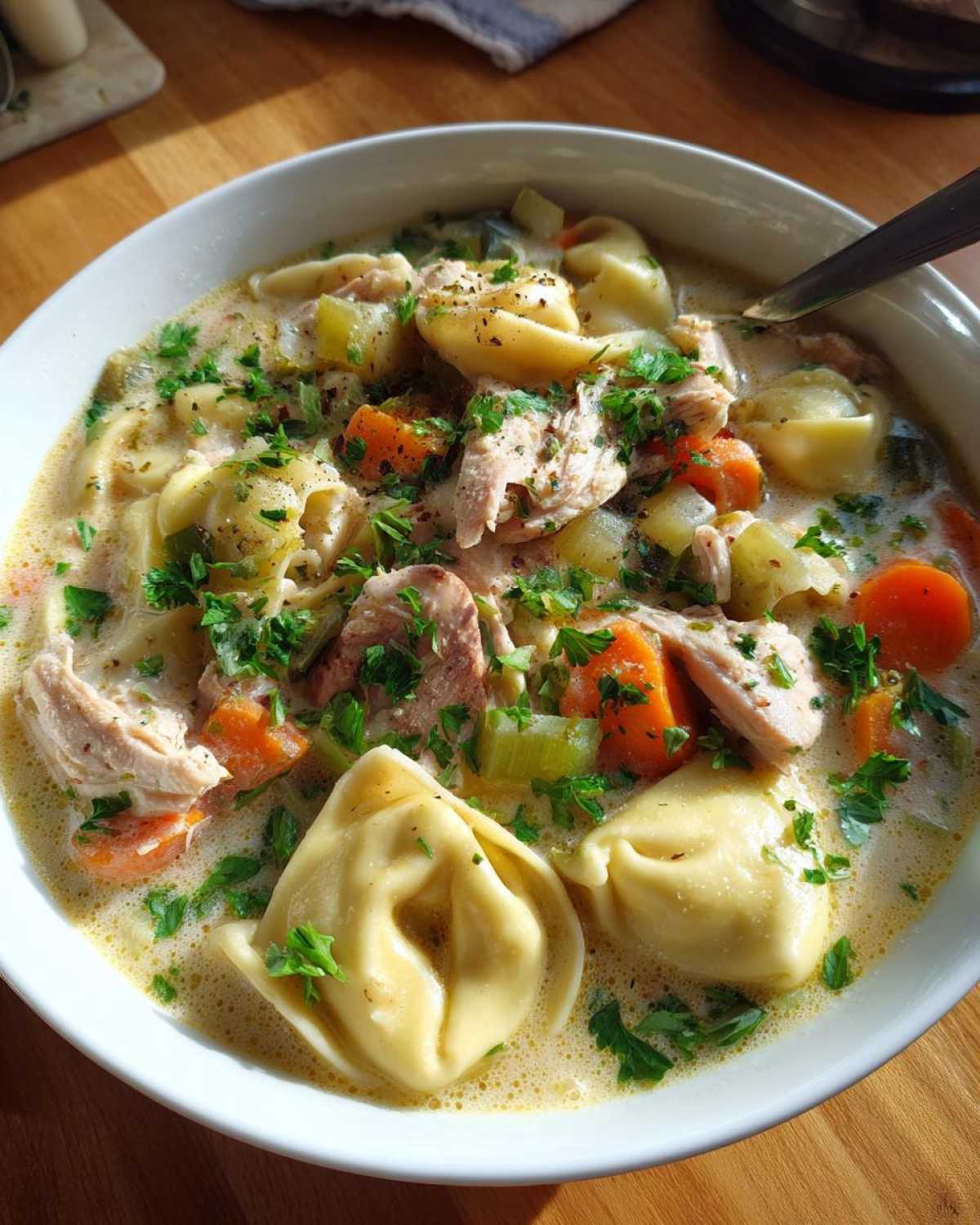 Instant Pot Chicken Tortellini Soup - detail 1