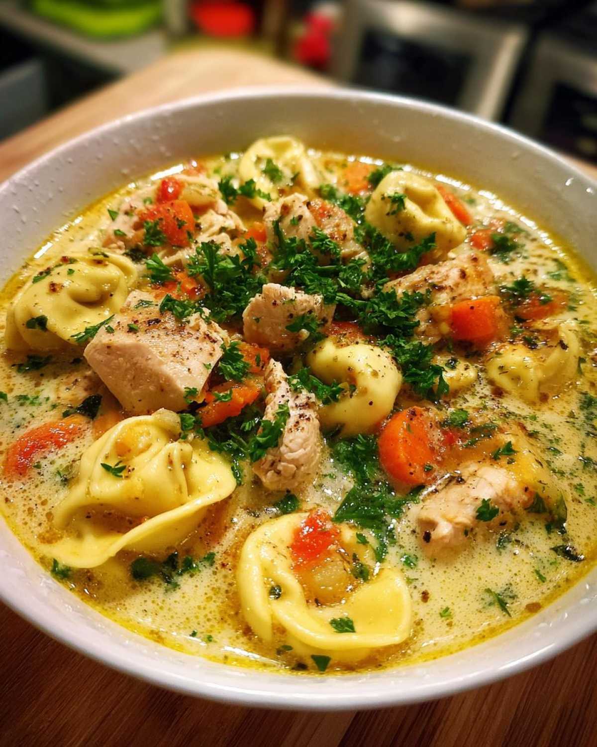 Instant Pot Chicken Tortellini Soup - detail 2