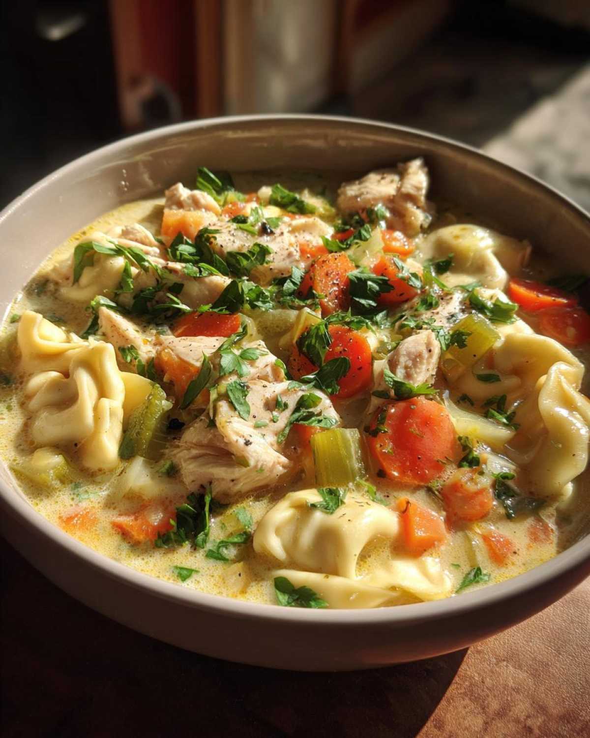 Instant Pot Chicken Tortellini Soup - detail 3