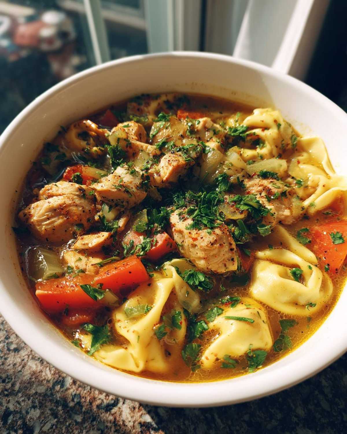 Instant Pot Chicken Tortellini Soup - detail 4