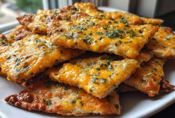 Jalapeño-Cheddar Pita Chips