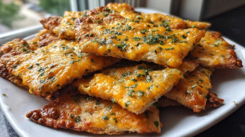 Jalapeño-Cheddar Pita Chips