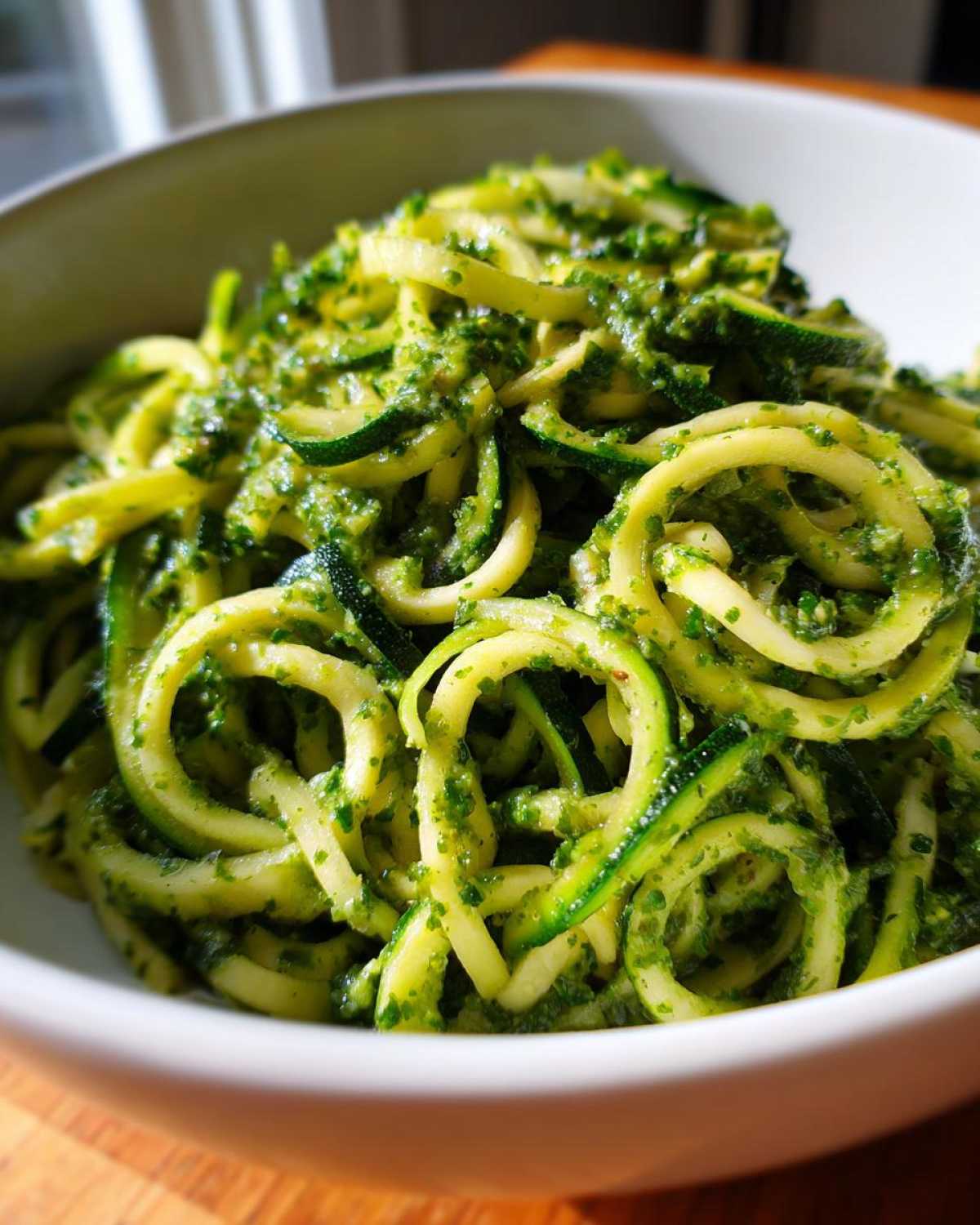 Kale Pesto Zoodle Bowl - detail 1