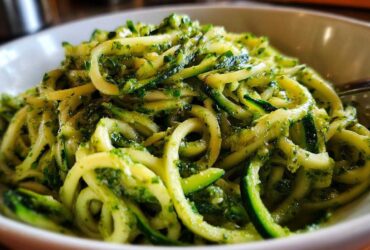 Kale Pesto Zoodle Bowl