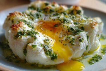 Keto Cloud Eggs with Herbed Butter