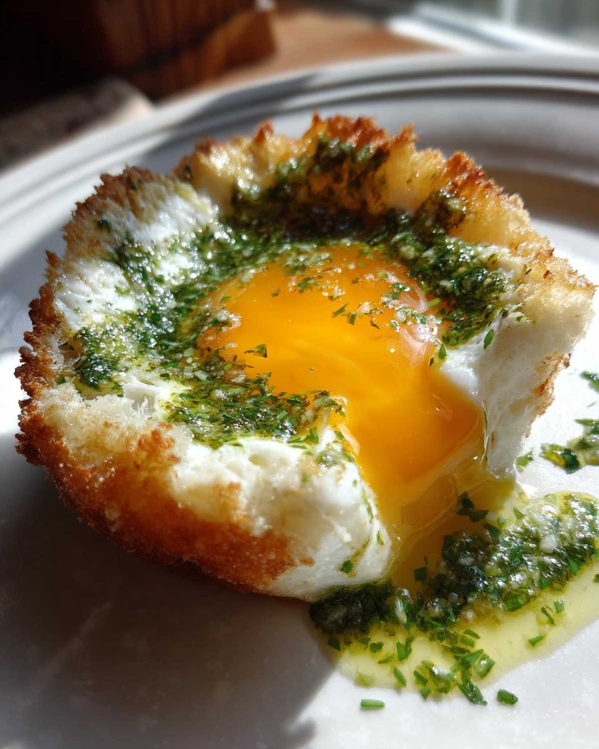Keto Cloud Eggs with Herbed Butter - detail 4