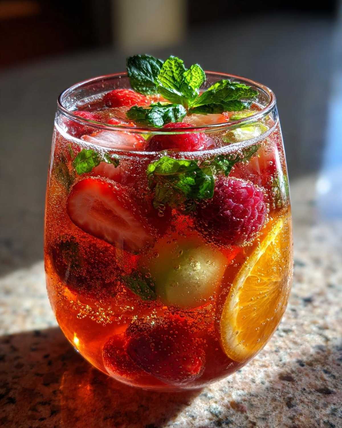 Kombucha Sangria with Citrus Berries - detail 1