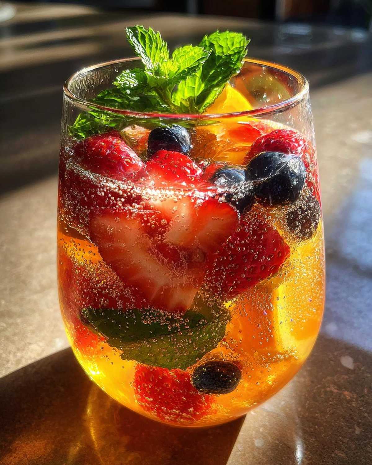 Kombucha Sangria with Citrus Berries - detail 2