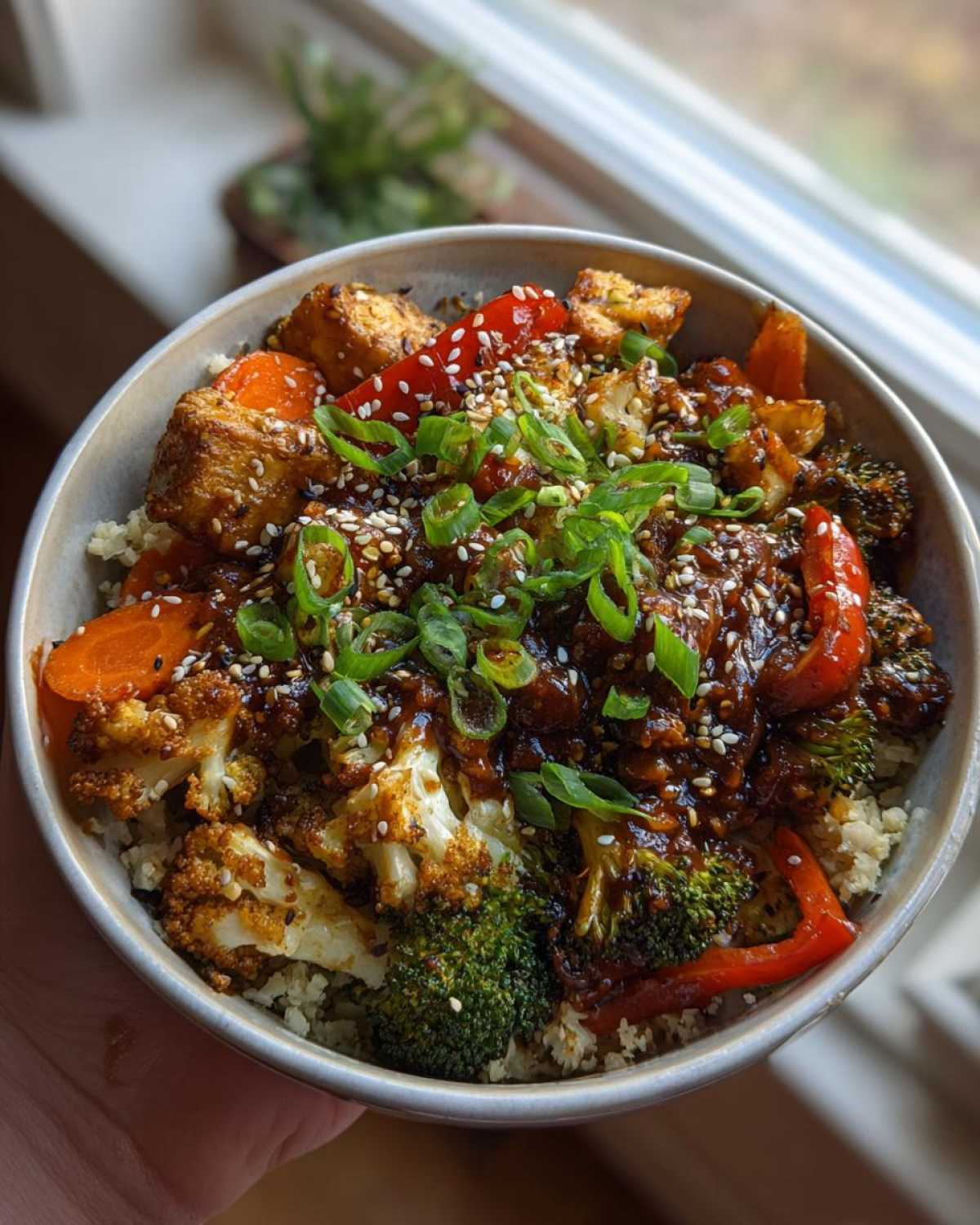 Korean BBQ Cauliflower Rice Bowls - detail 3