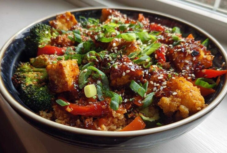 Korean BBQ Cauliflower Rice Bowls