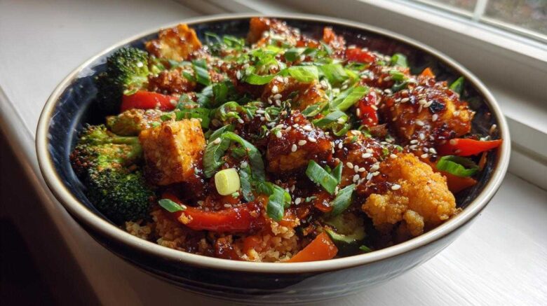 Korean BBQ Cauliflower Rice Bowls