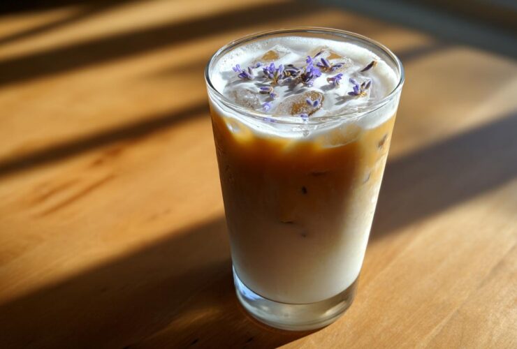 Lavender Honey Iced Latte